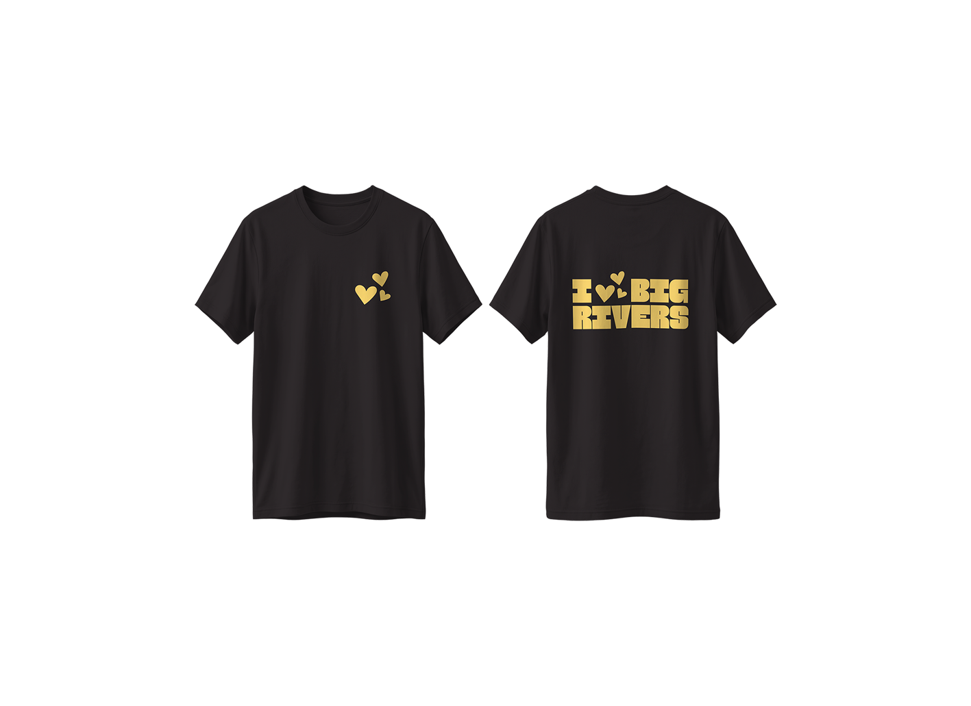 T-shirt I Love zwart