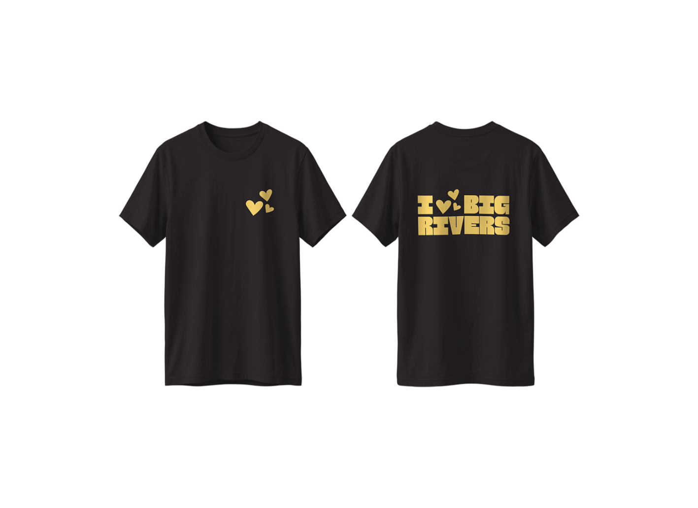 T-shirt I Love zwart