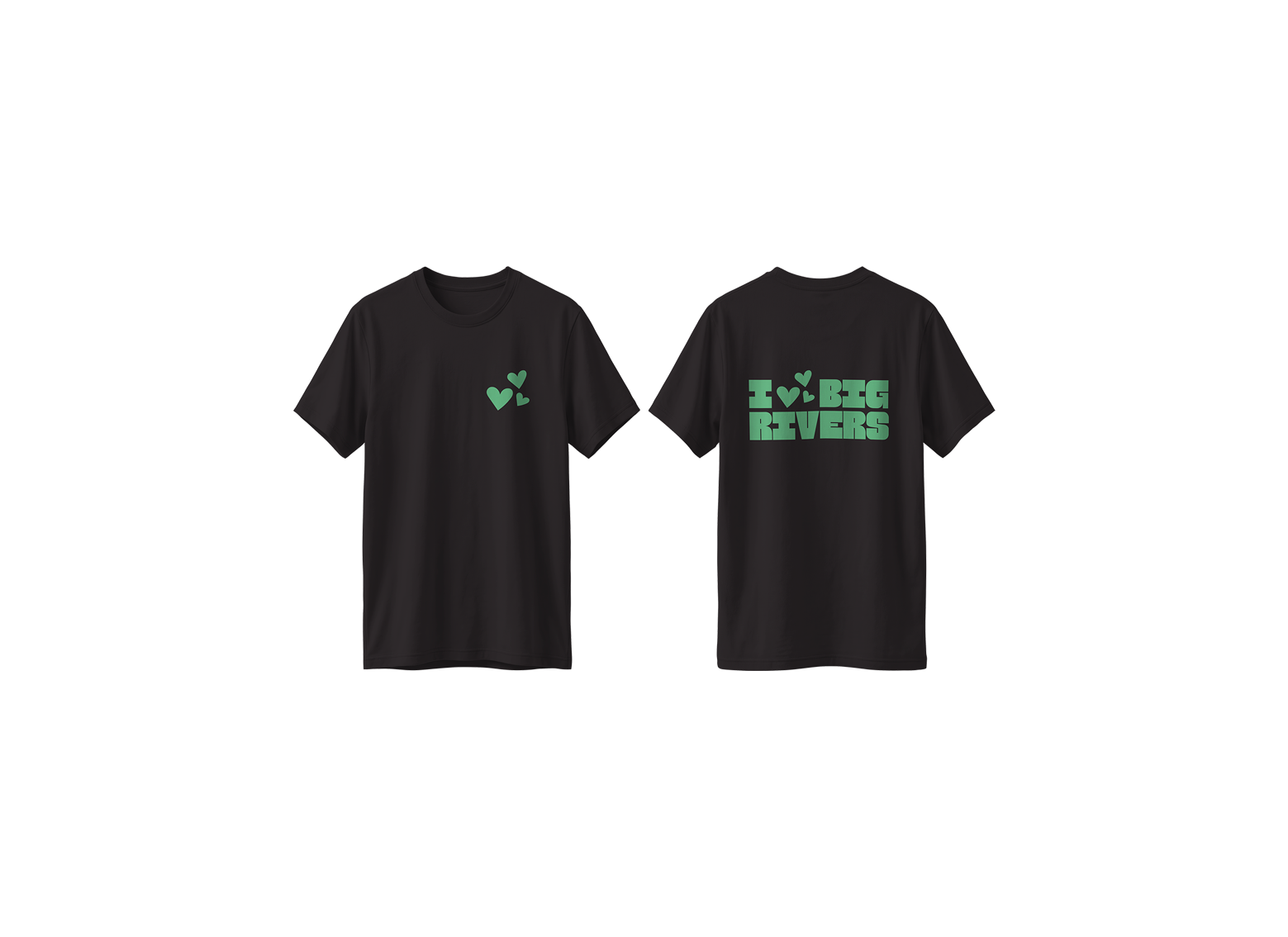 T-shirt I Love zwart