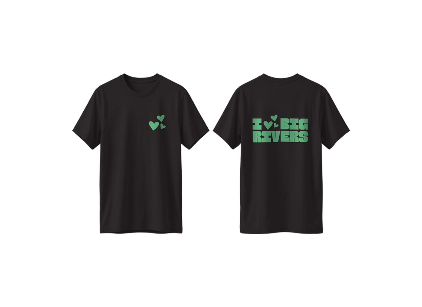 T-shirt I Love zwart
