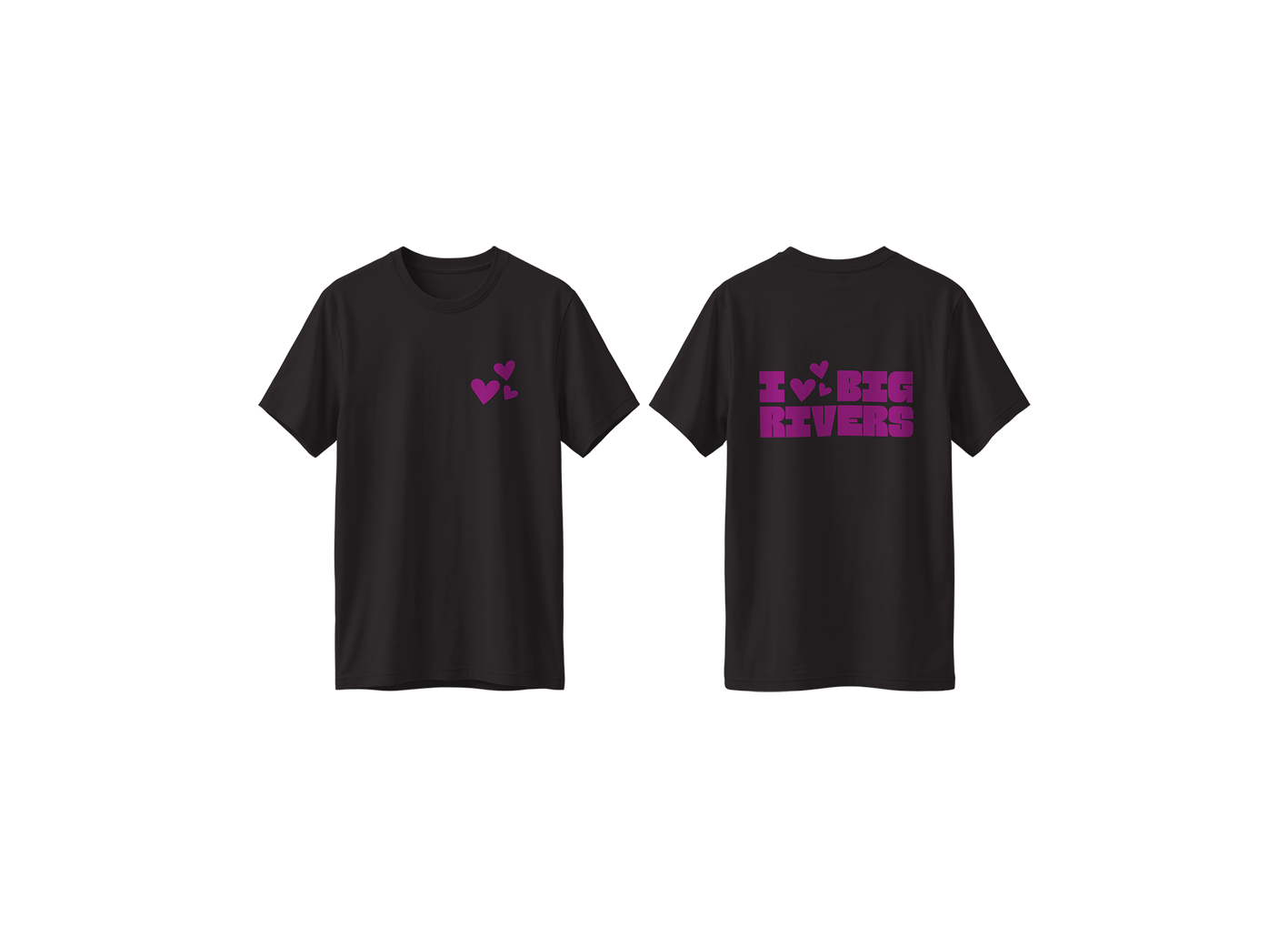T-shirt I Love zwart