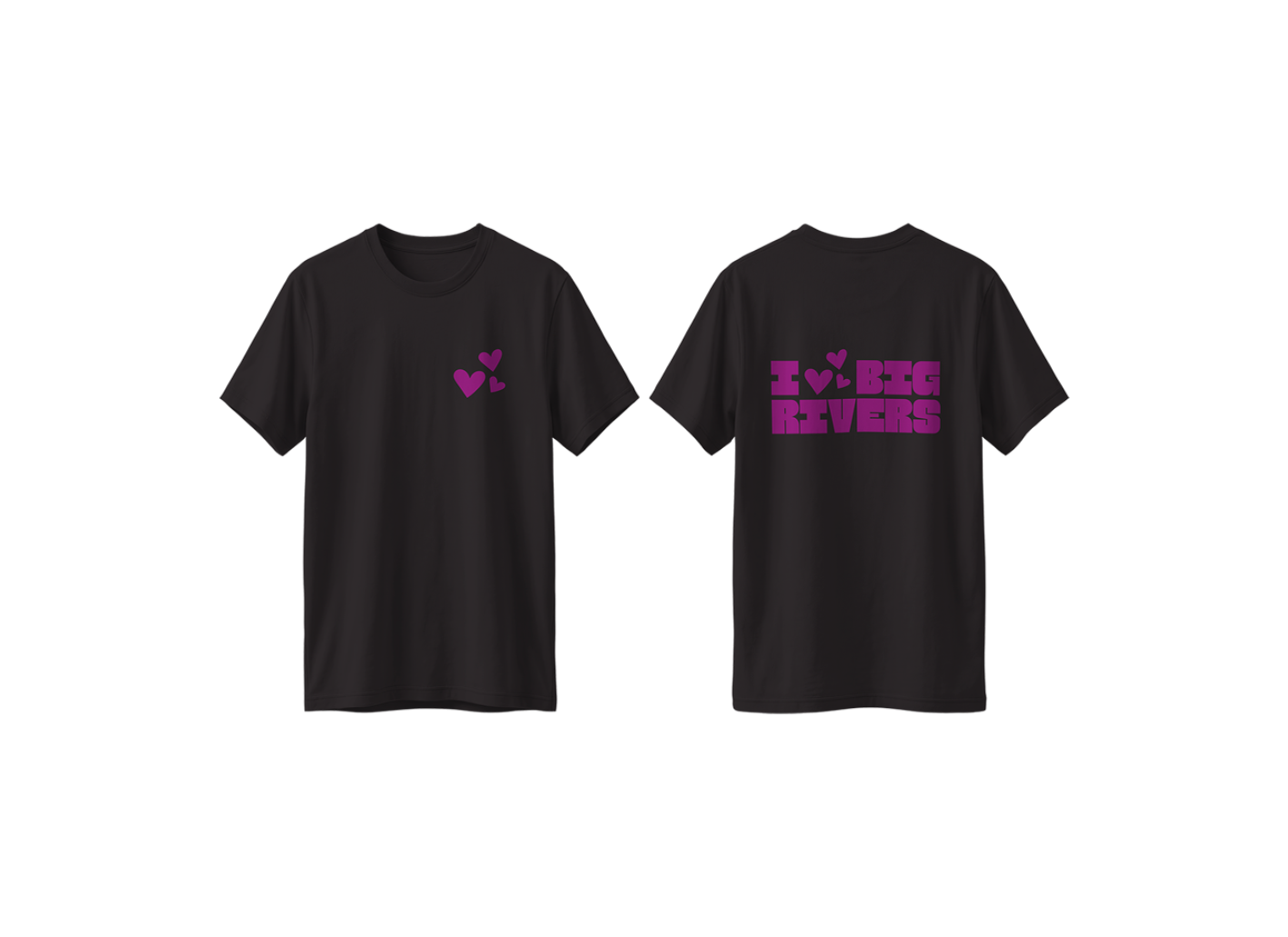 T-shirt I Love zwart