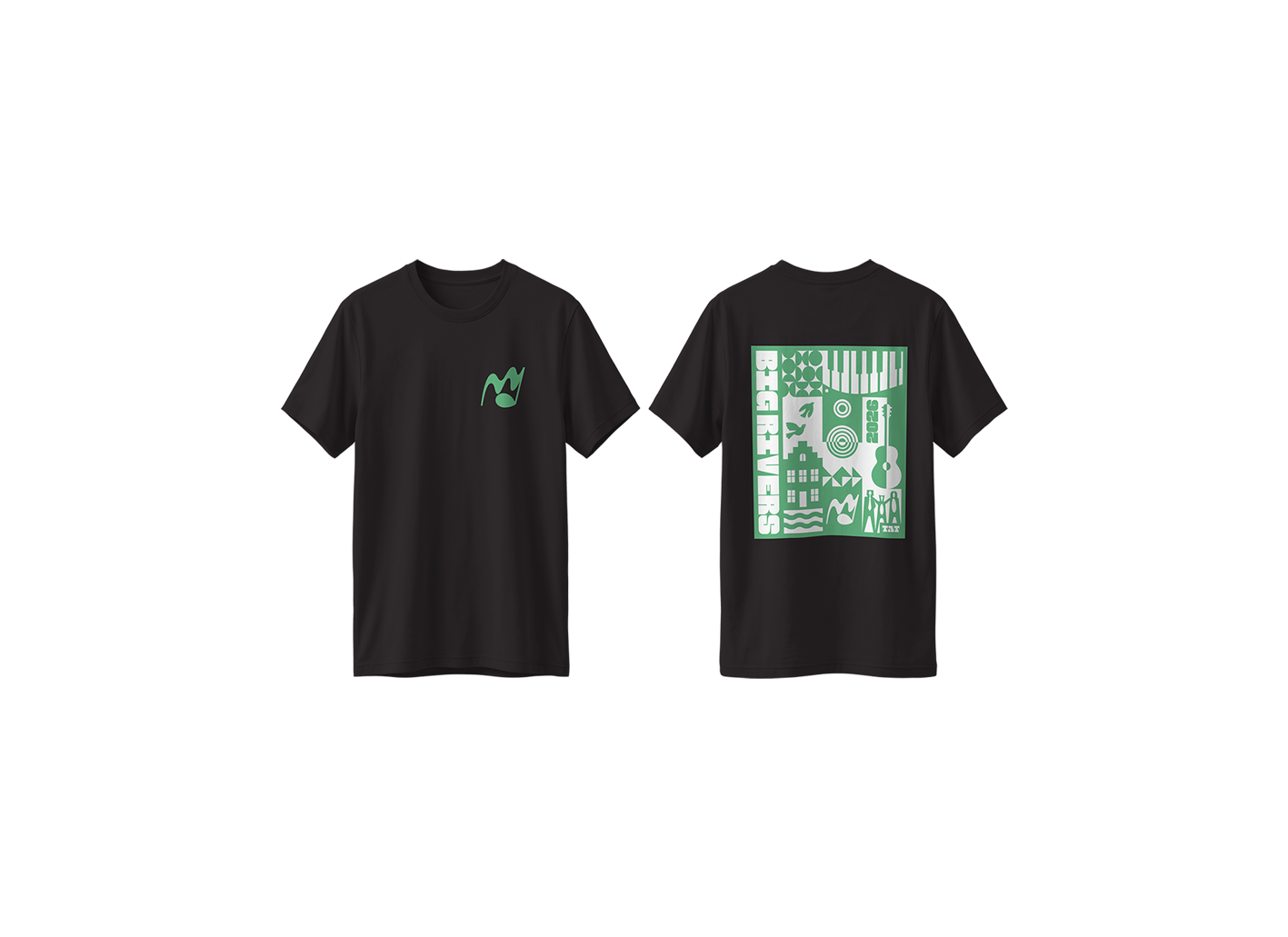 T-shirt 2026 zwart