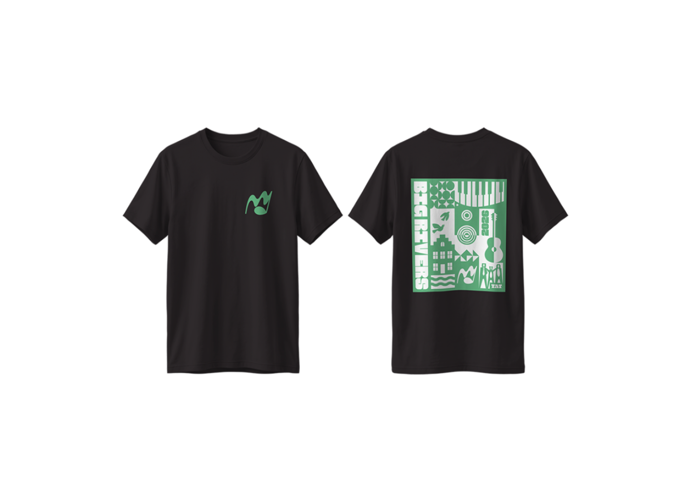 T-shirt 2026 zwart