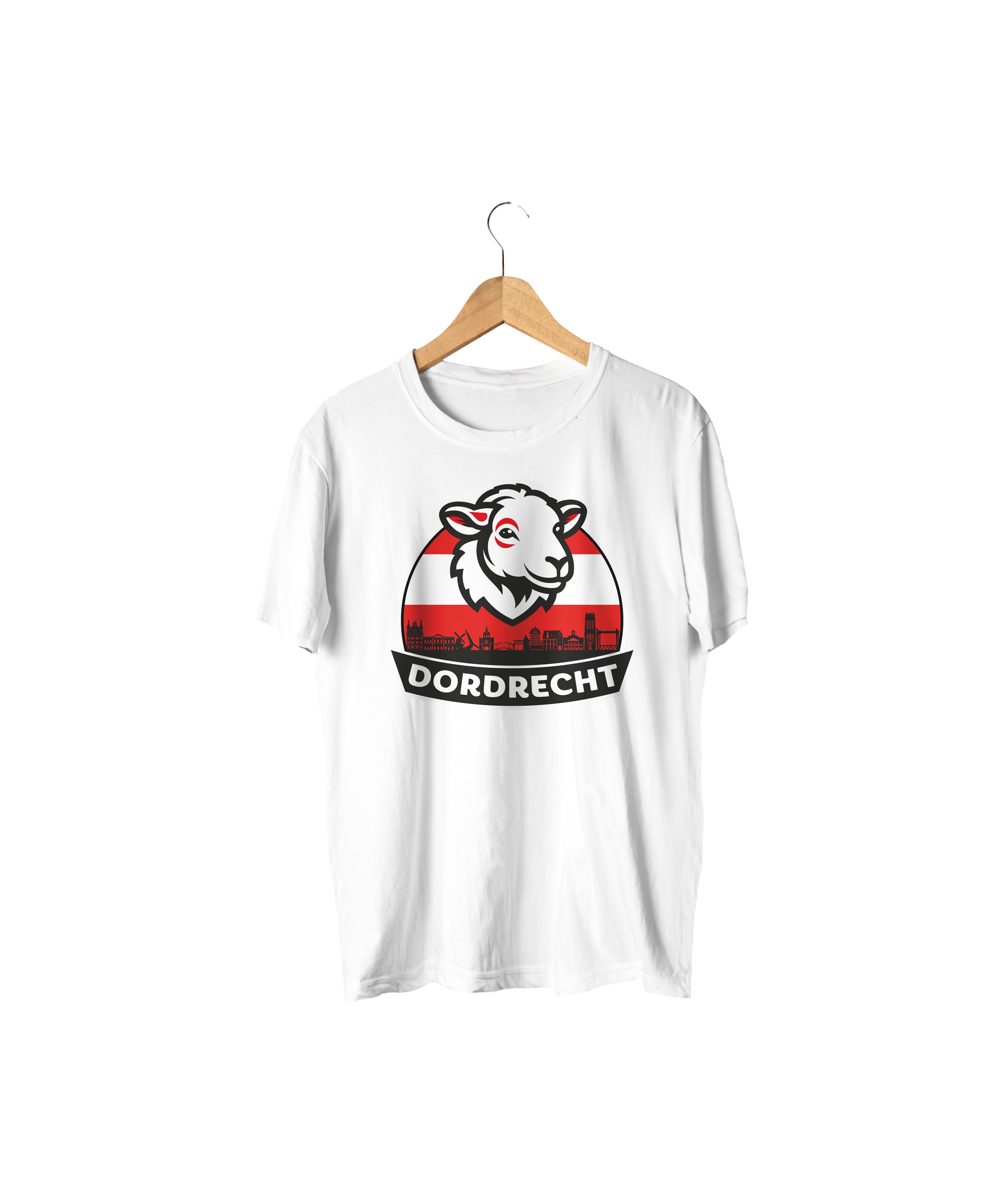 T-shirt - Schapenkop + skyline Dordrecht