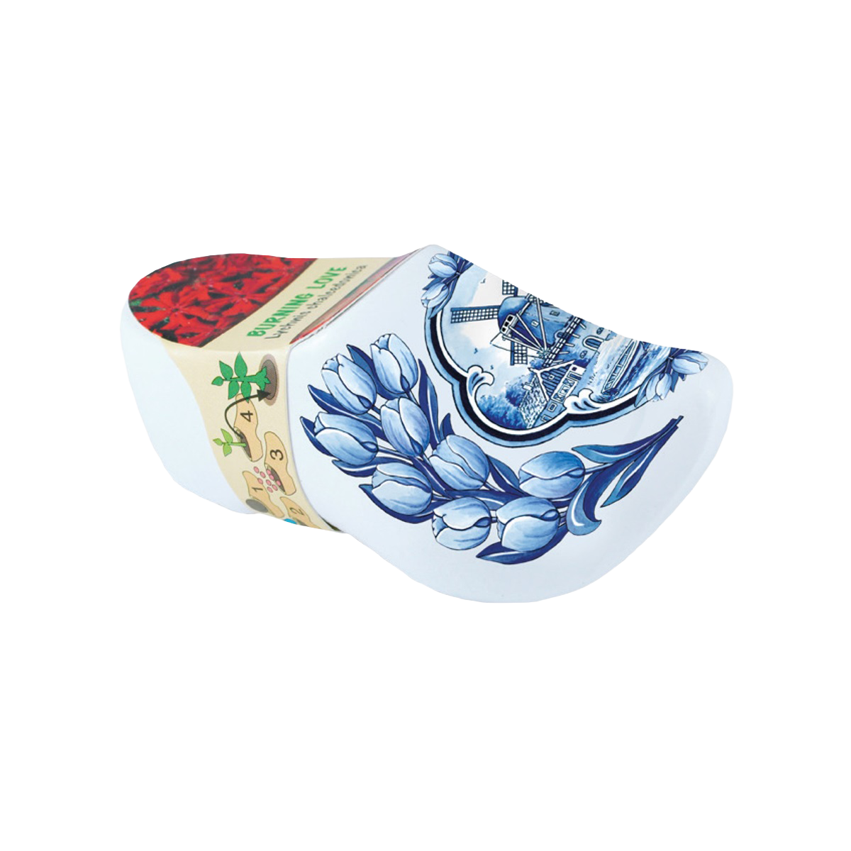 Clog with flower seeds