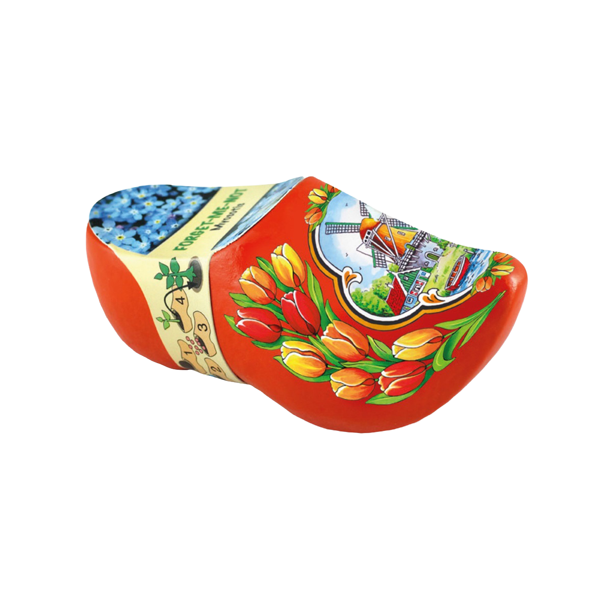 Clog with flower seeds