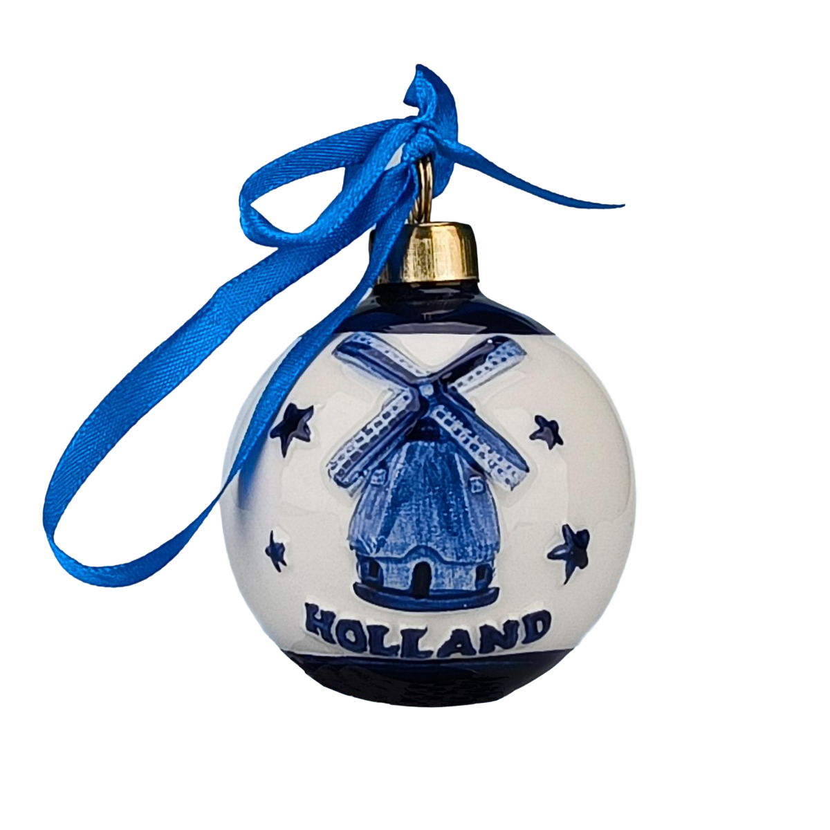 Kersthanger - bal molen DB/goud