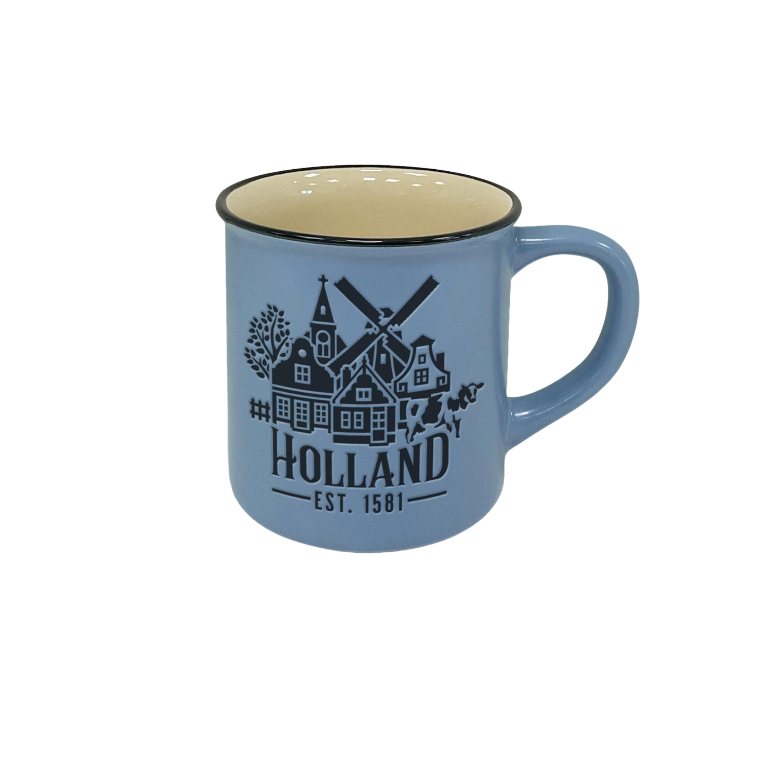 Enamel 'camp mug' Holland