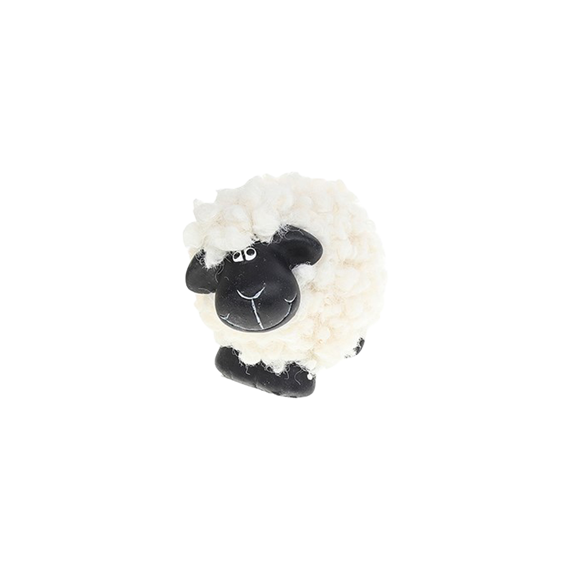 Lamb with white and brown wool