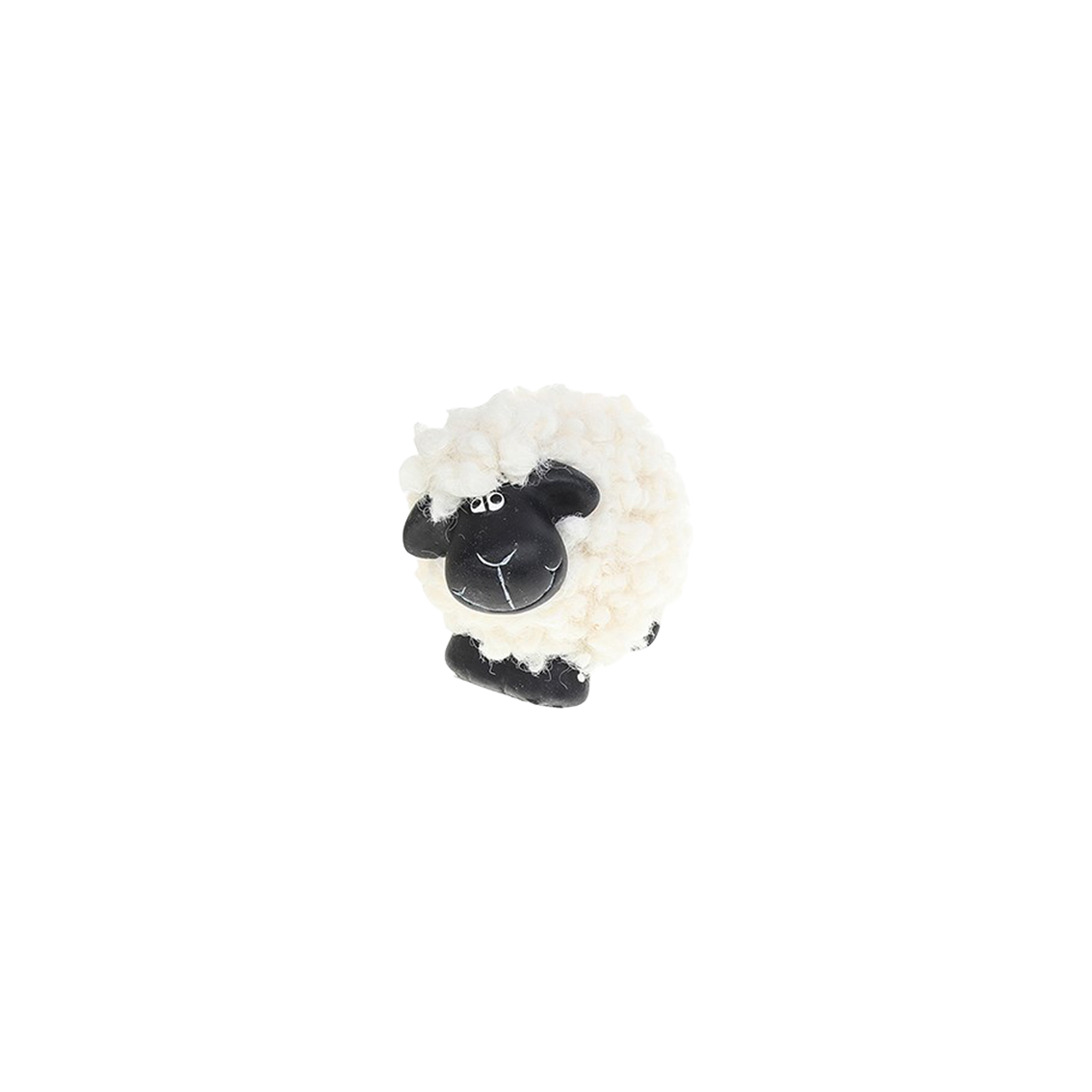 Lamb with white and brown wool