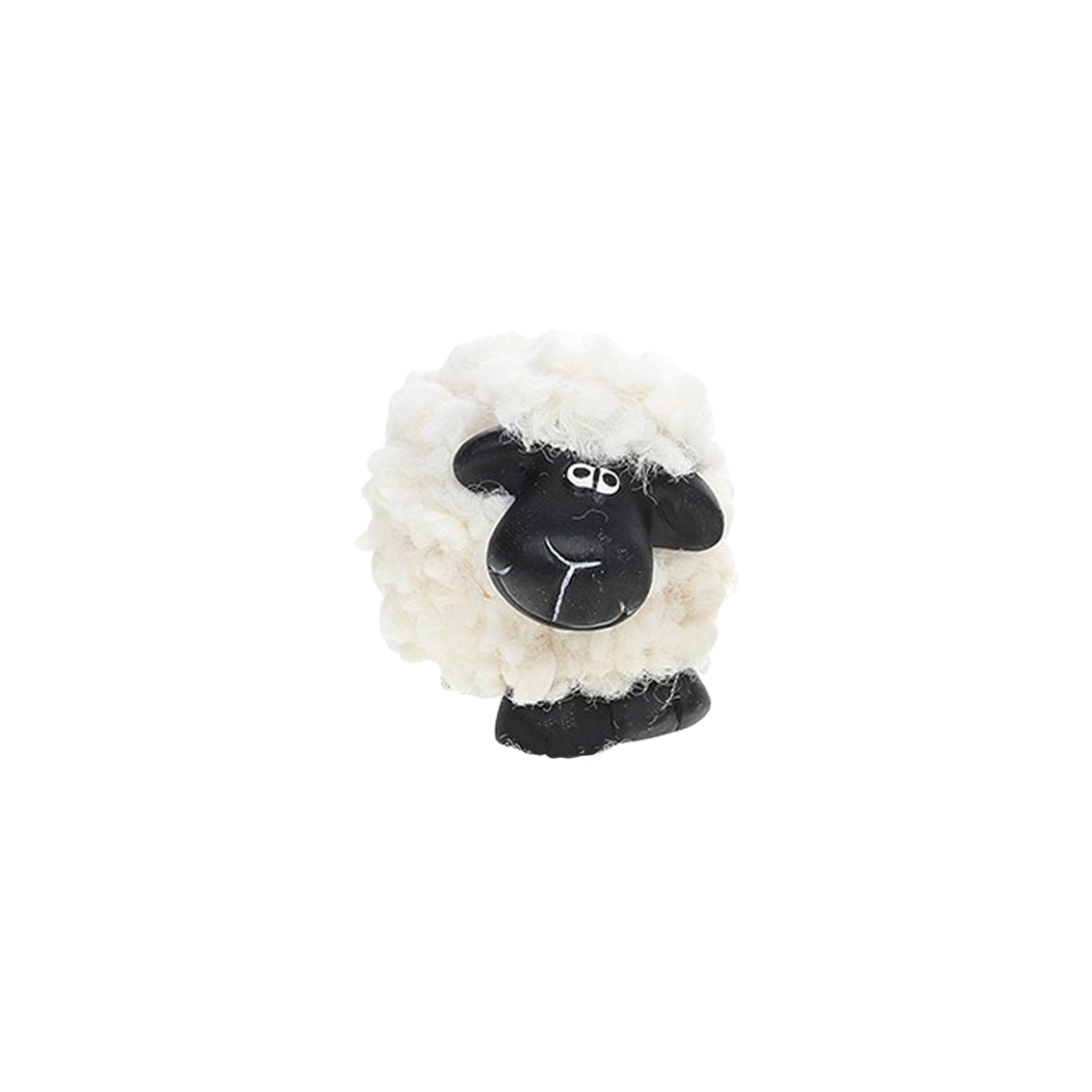 Lamb with white and brown wool