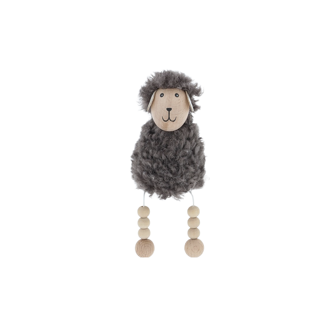 Bungelbeentjes schaap houten kralen