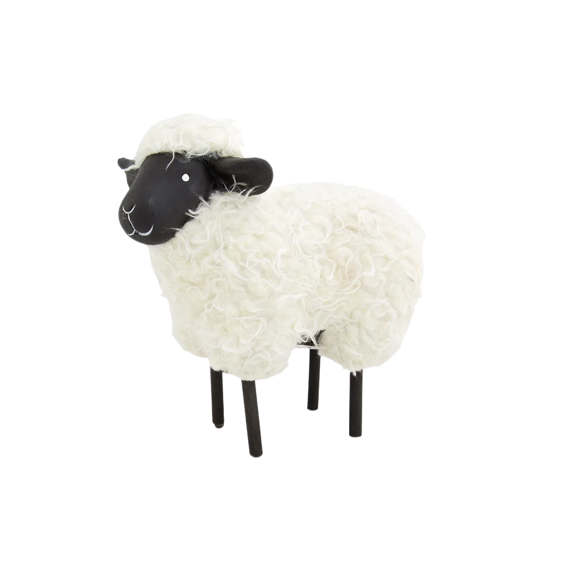 Schaap met metalen poten