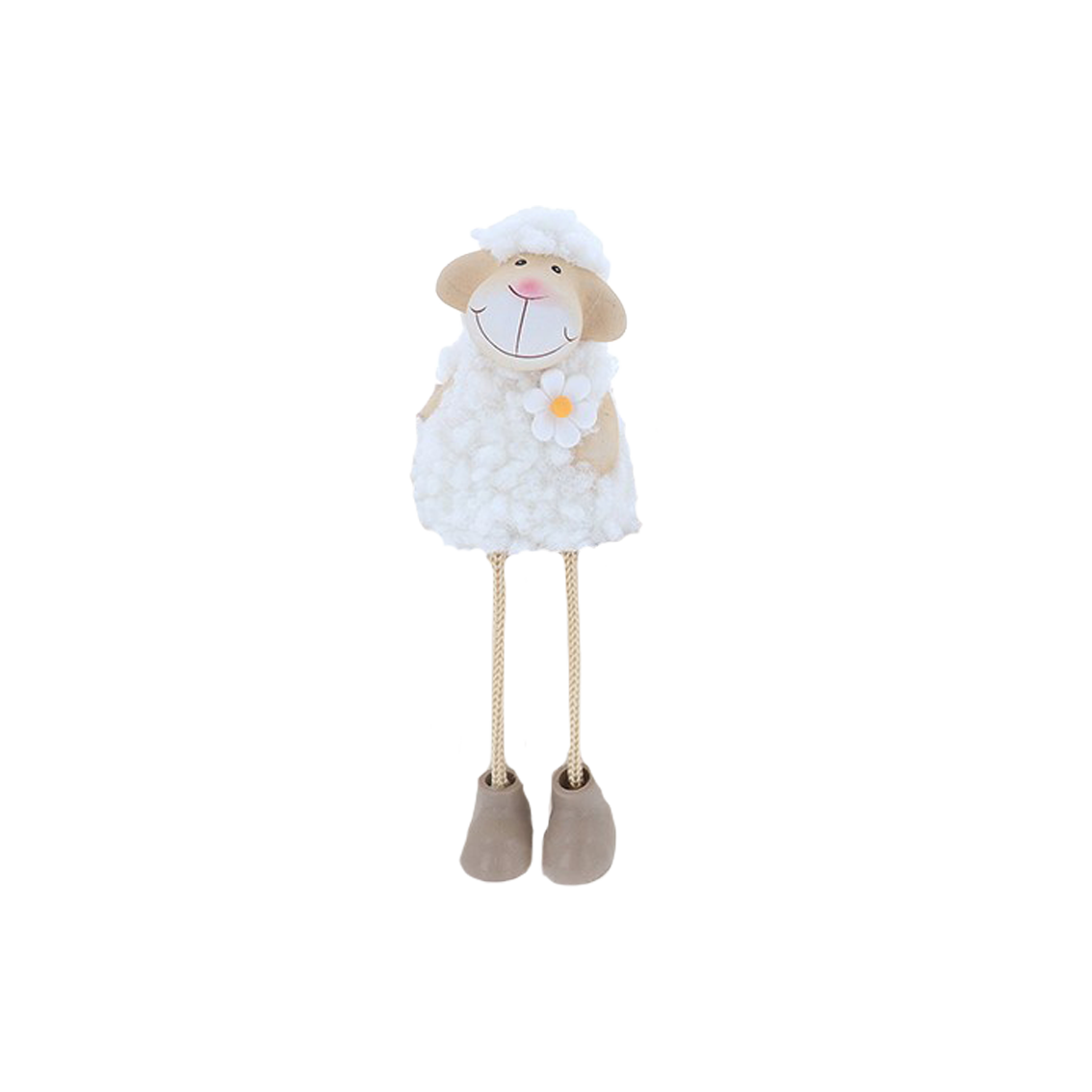 Bungelbeentjes schaap met bloem