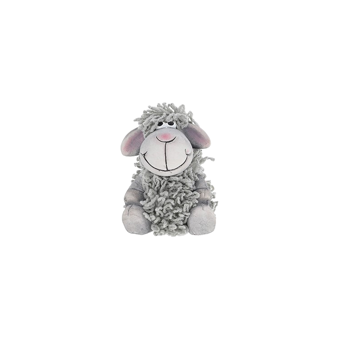 Schaapje pompom grijs